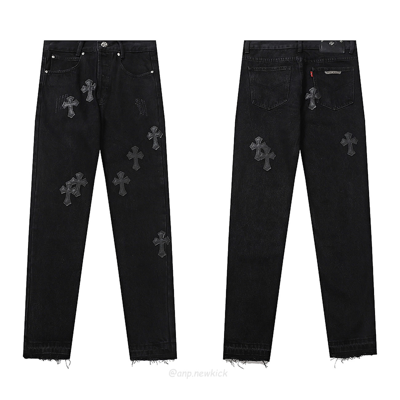 Chrome Hearts Black Cross Jeans (1) - newkick.vip